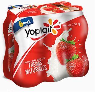 Yoghurt Bebible Yoplait 6Pack Fresa 1.32 kg
